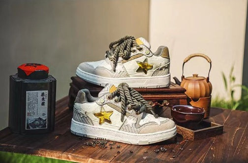 Chaussures étoiles chinoises chics originales pour petite foule, chaussures basses et hautes, décontractées et respirantes