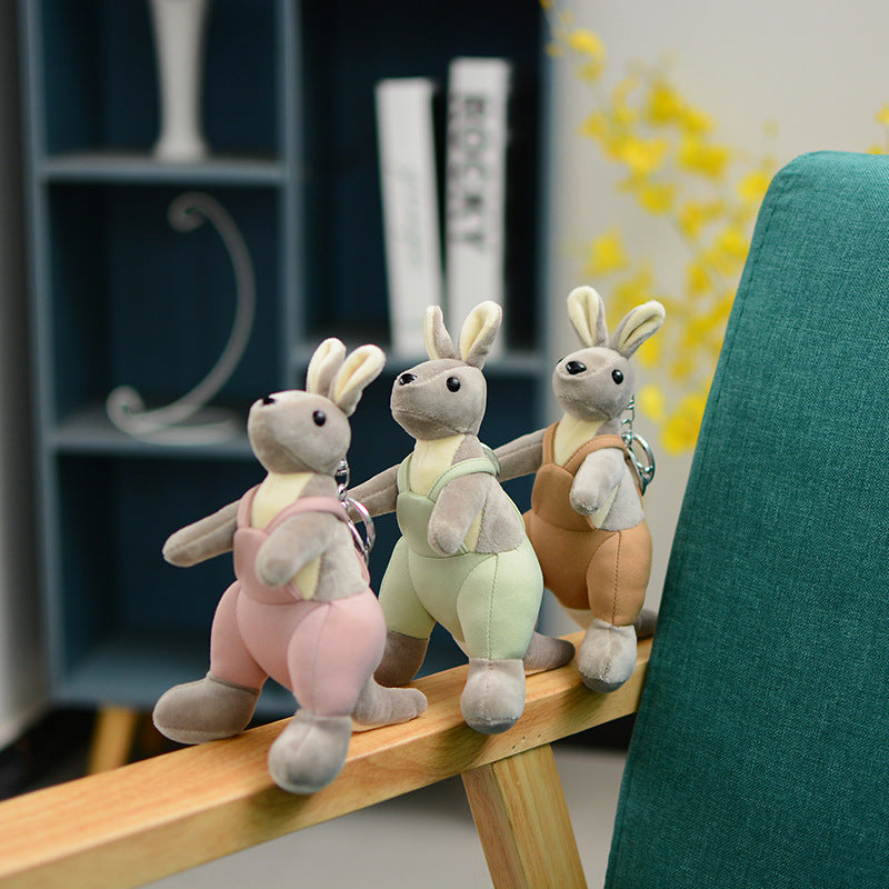 Cartoon Cute Strap Kangaroo Plush Pendant Little Doll