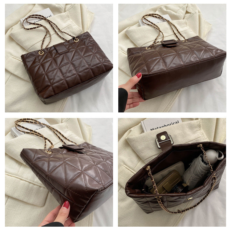 Sacs à bandoulière femme nouveau sac à chaîne en losange de style Chanel Chic et tendance