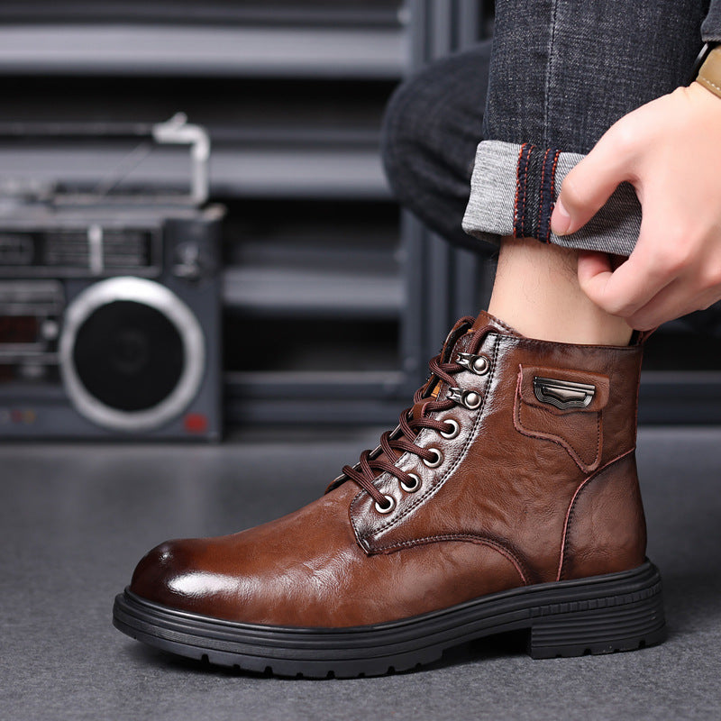 Botas de motor de transporte de moda Botines