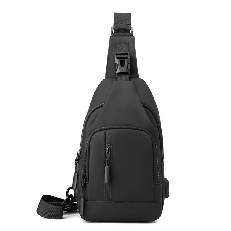 Sac de poitrine multi-compartiments imperméable à l'eau de sport à bandoulière