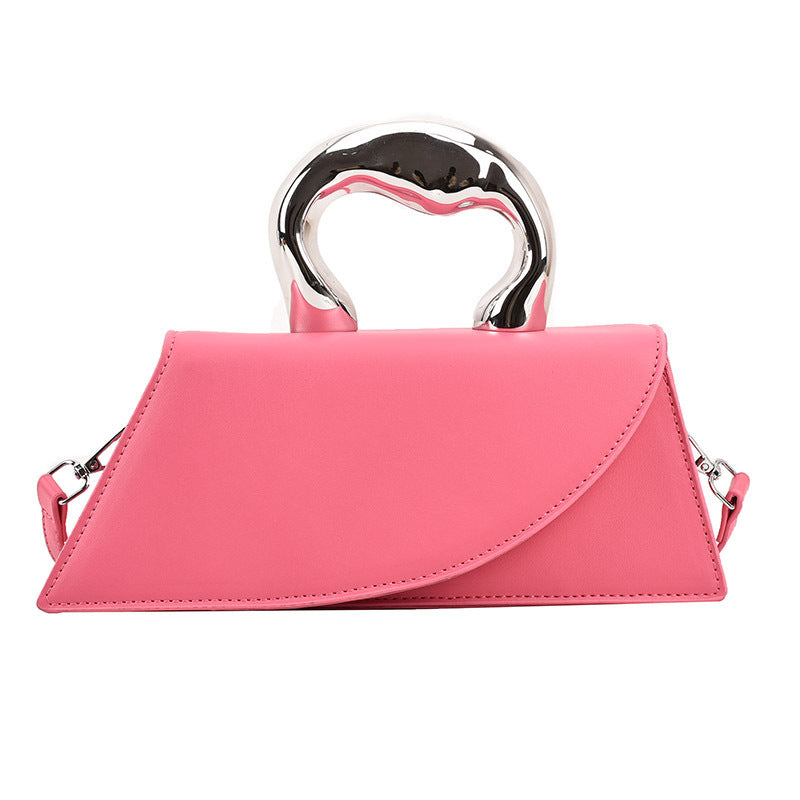 Sac messager simple portable en PU pour femmes, à la mode, assorti à tout