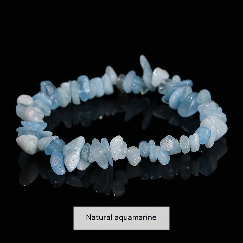 Natural Crystal Gravel Agate Aventurine Irregular Bracelet