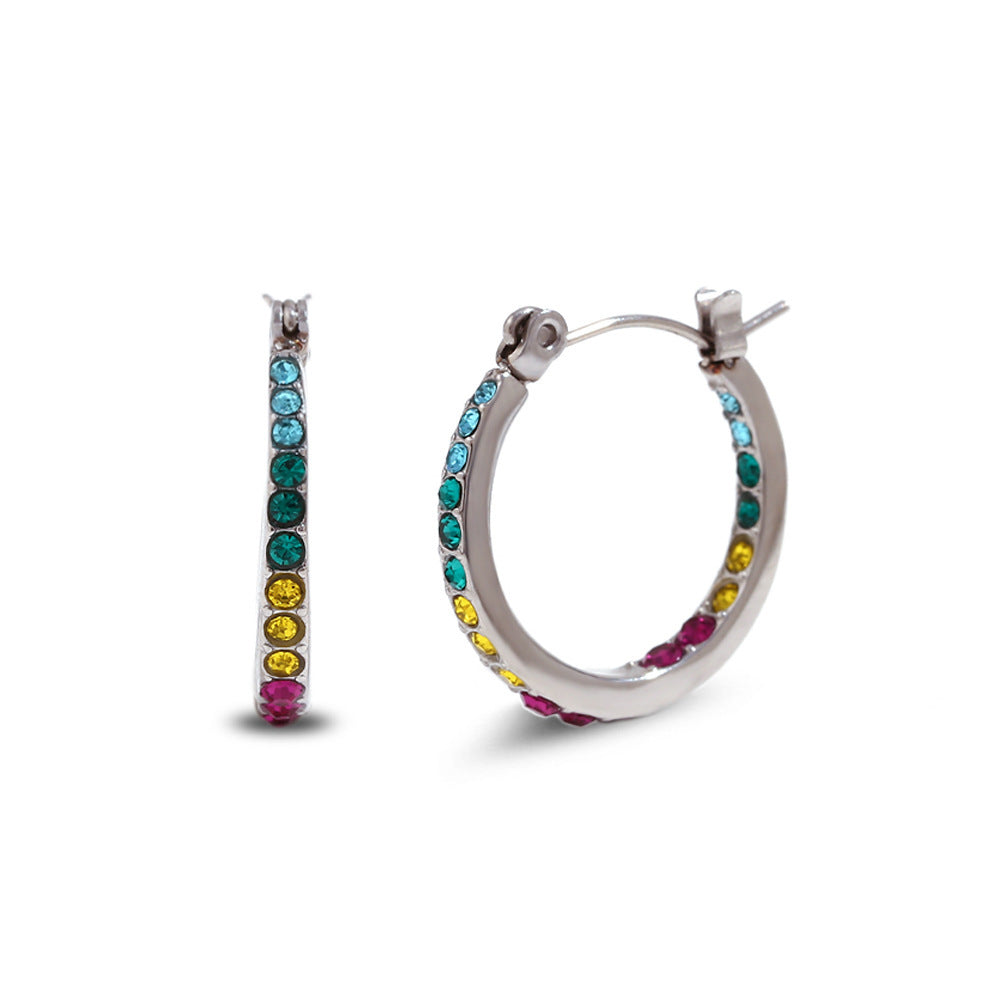 Boucles d'oreilles minimalistes de haute qualité, mode européenne et américaine