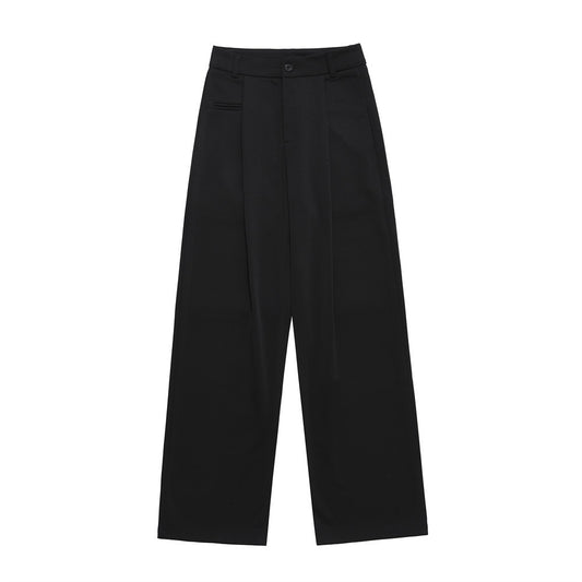 Men's Loose Hanging Sense Straight-leg Trousers