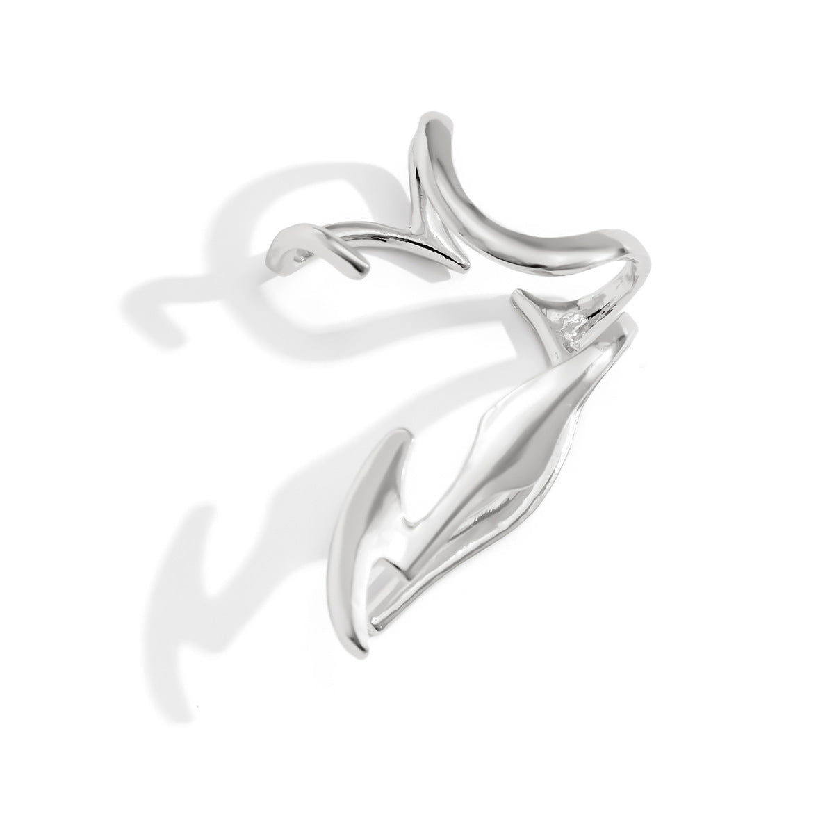 Clip d'oreille rétro créatif à contour irrégulier