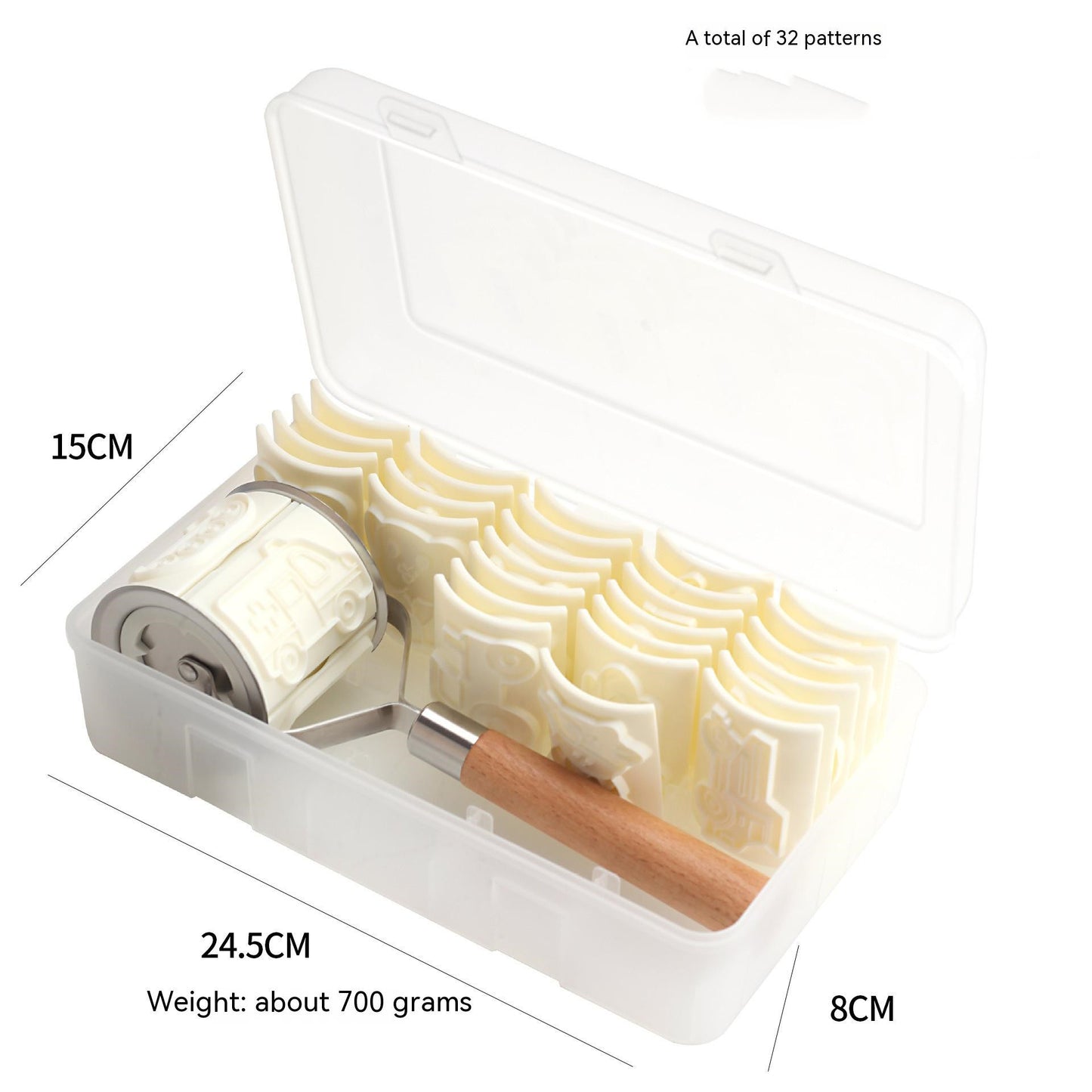 Moule à biscuits en forme d'animal de dessin animé, seau à roulettes, Gadgets de cuisine de cuisson