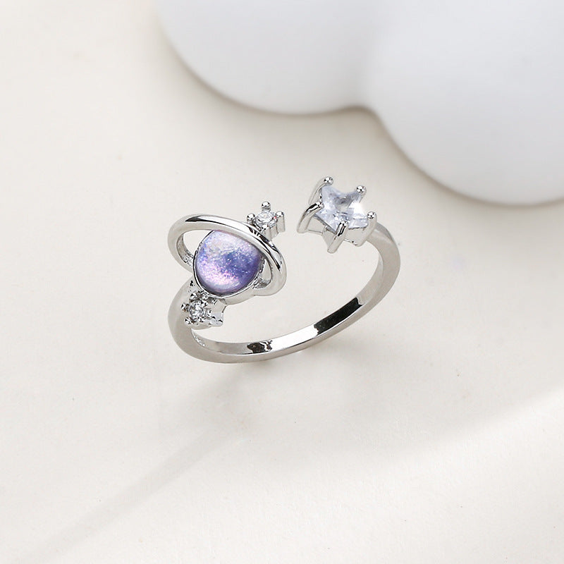 Women's Fashion Simple Fantasy Planet Ring