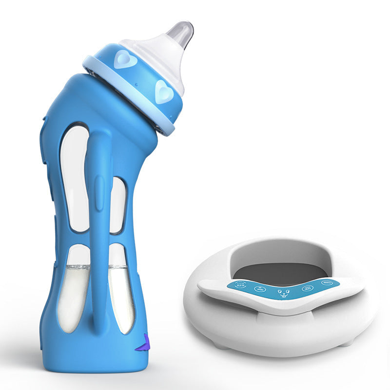 Biberón de cristal, pajita, resistente a caídas, botellas de agua para bebé, biberón de leche para niño, biberón recién nacido