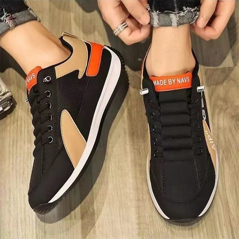 Zapatos planos deportivos para hombre, cómodos, transpirables, antideslizantes, resistentes al desgaste