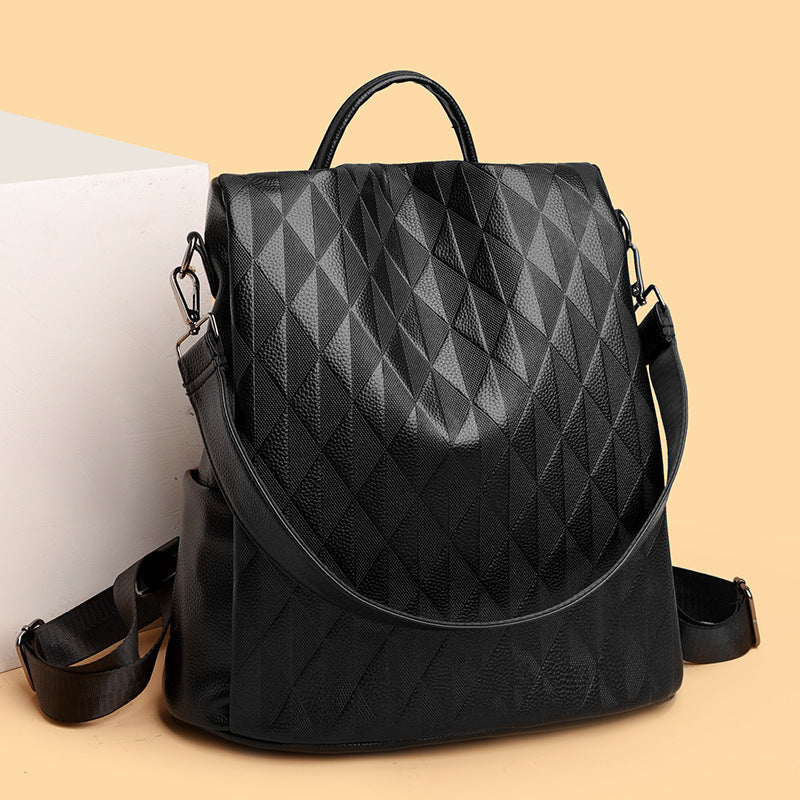 All-matching Women's Soft Leather Backpack Bag
