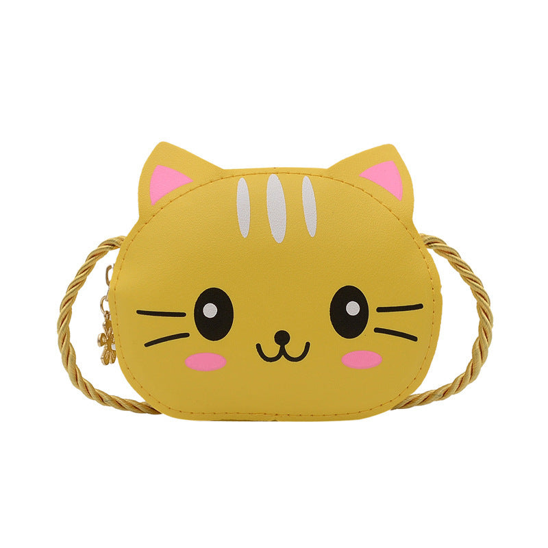 Mini sac à bandoulière de dessin animé mignon à fermeture éclair