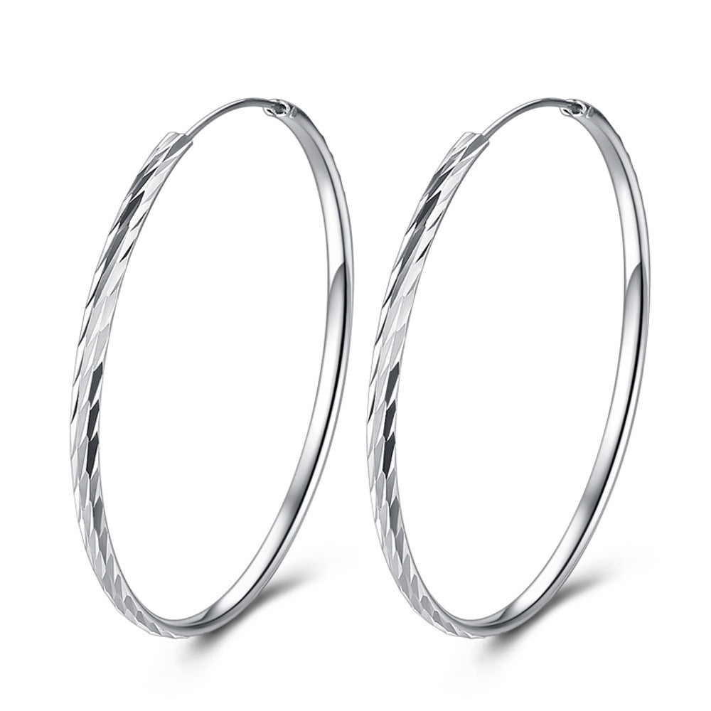 Grand anneau d'oreille élégant, gracieux et brillant, pluie de météores, Style européen et américain, à la mode