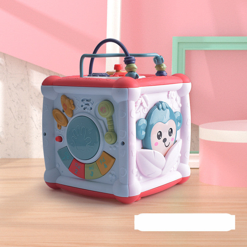 Jouet éducatif en polyèdre de tambour à tapoter pour enfants