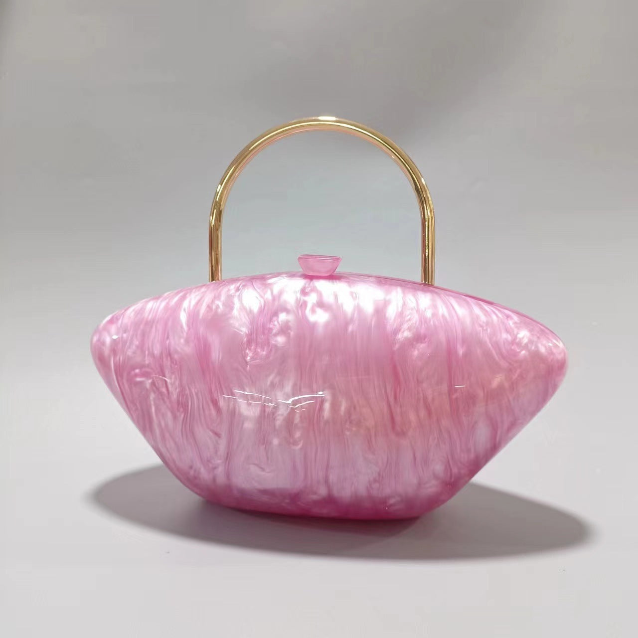 Bolso bandolera de acrílico con un solo hombro y cadena para mujer