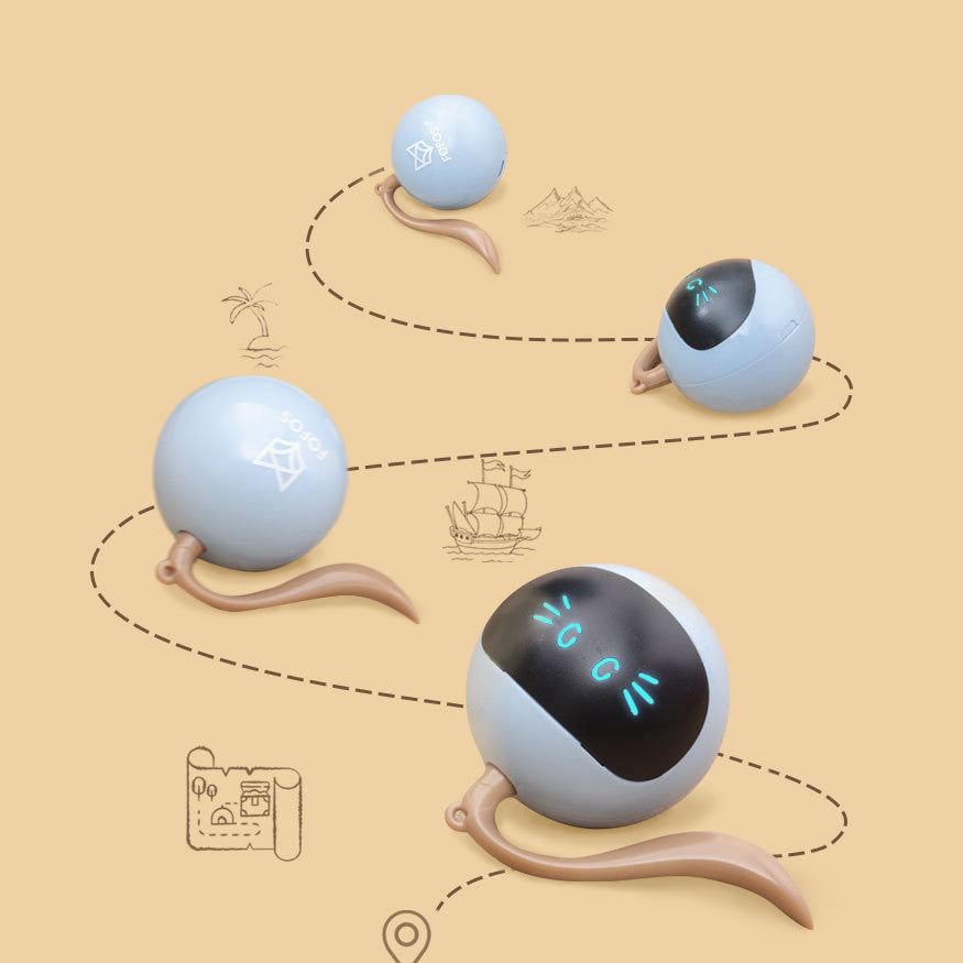 FOS Magic Ball Pet Teaser électrique intelligent pour chat
