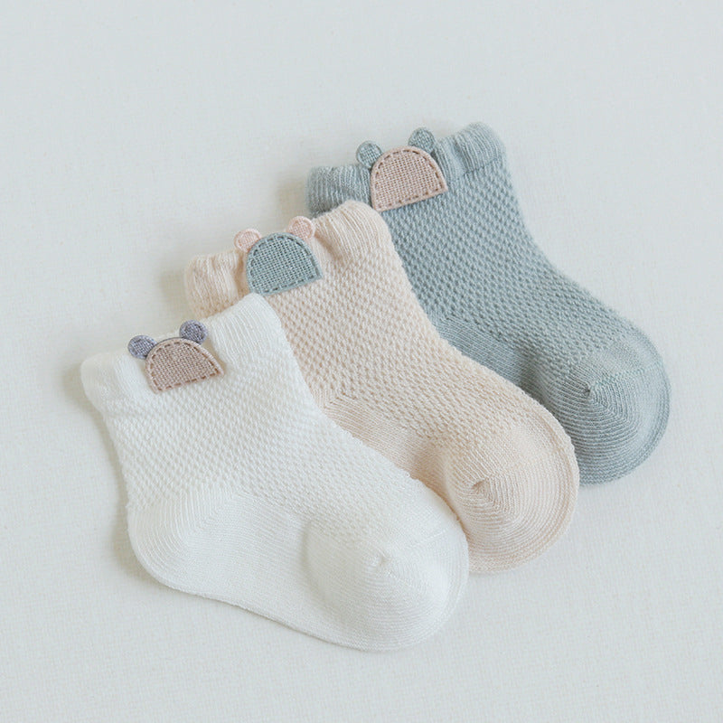Calcetines Cosas Bebé Malla Recién Nacido calcetines de verano recién nacido Malla Confort