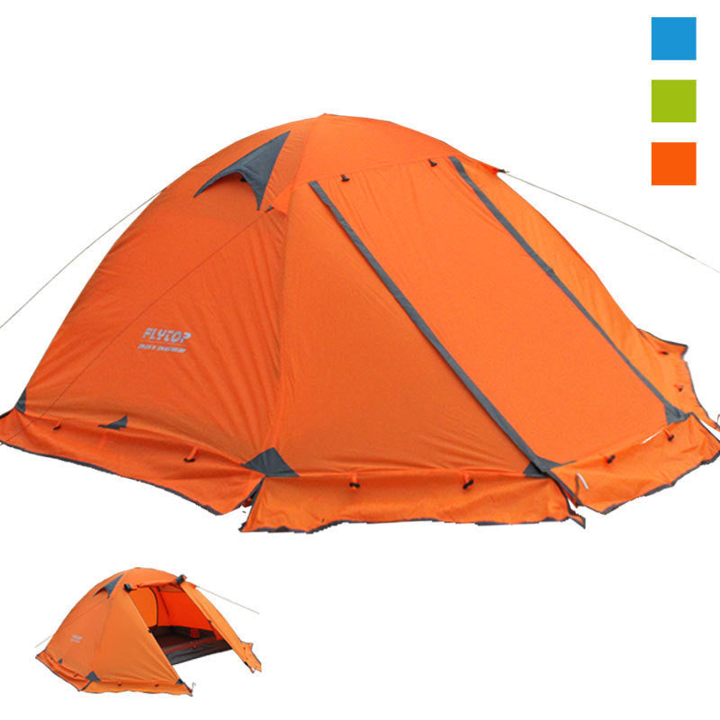 Tente de Camping Double Double poteau en aluminium Anti-tempête voyage Camping