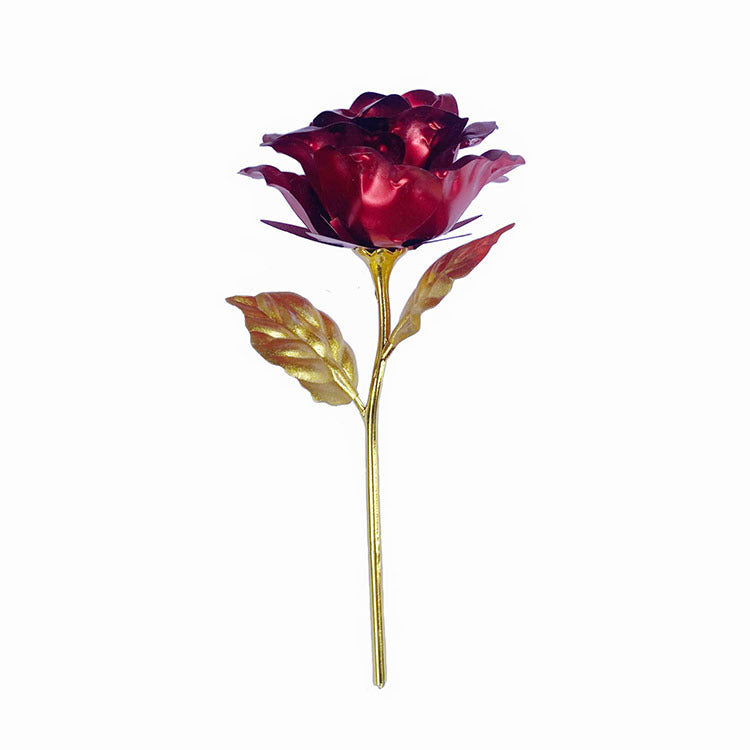 Rosas de lámina dorada Regalo del día de San Valentín chino Chocolate Rosa dorada Día de San Valentín