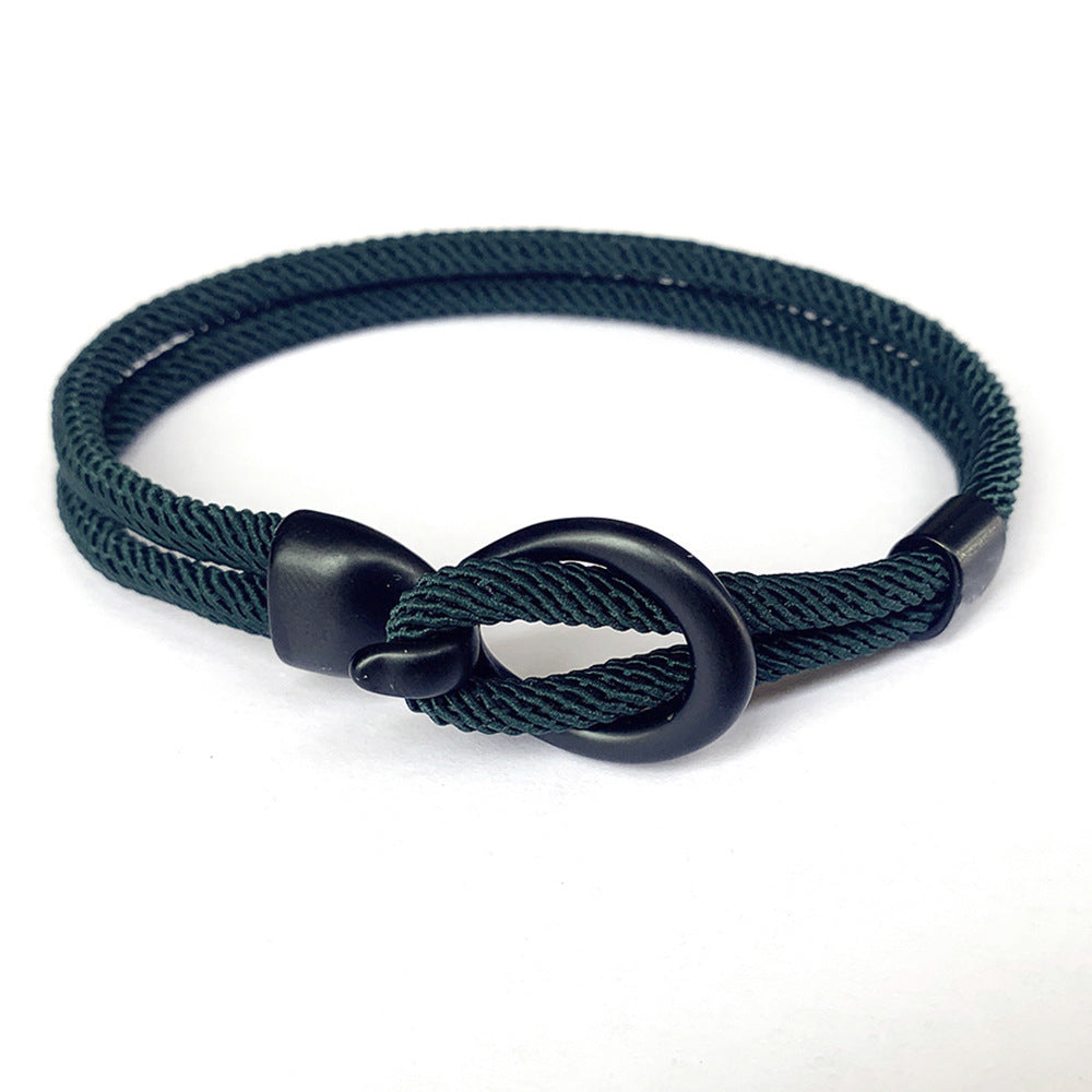 Pulsera tejida para hombre con personalidad simple