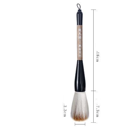 Cepillo de muñeca de oveja y lobo grande, cubo grande de pintura china