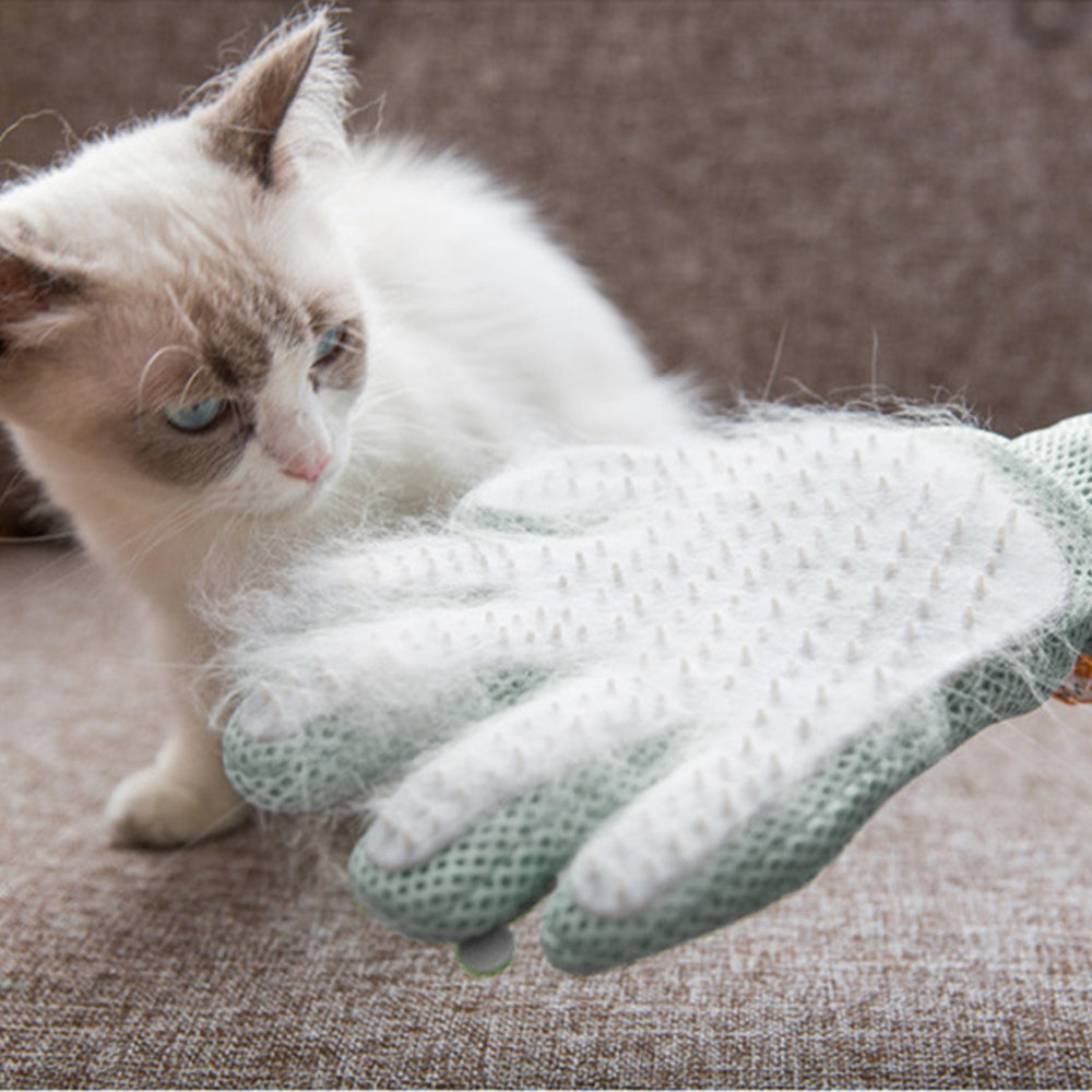 Guante para mascotas Guante de aseo para gatos Guantes para cepillo para quitar el pelo de gato Pelo flotante para gatos Cepillo para quitar el pelo de mascotas Baño para perros Peine de masaje Guantes de depilación de silicona