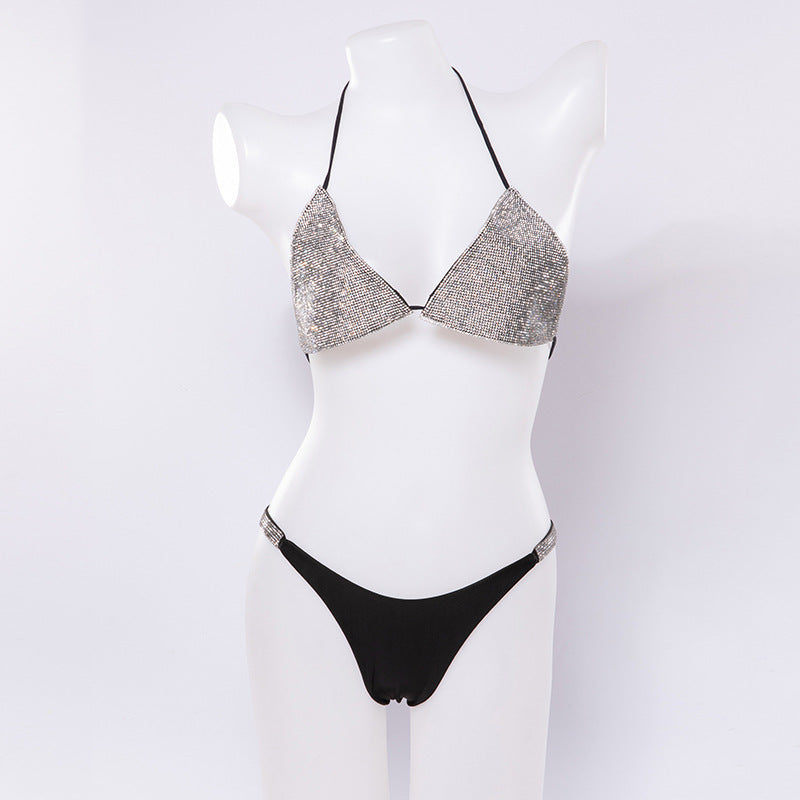 Ensemble soutien-gorge pour femmes, maillot de bain fendu pour vacances en bord de mer
