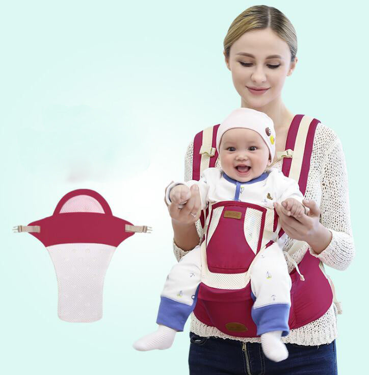 Tabouret de taille multifonctionnel respirant quatre saisons pour bébé, trois en un, écharpe inclinée
