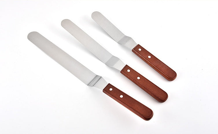 Spatule à gâteau haute température, grattoir en acier inoxydable, outil de cuisson de crème