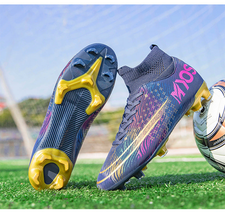Chaussures de football pour étudiants AG, chaussures d'entraînement à ongles longs cassés