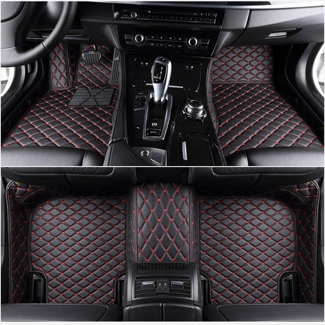 Alfombrilla de cuero para coche completamente rodeada, protección para todo tipo de clima