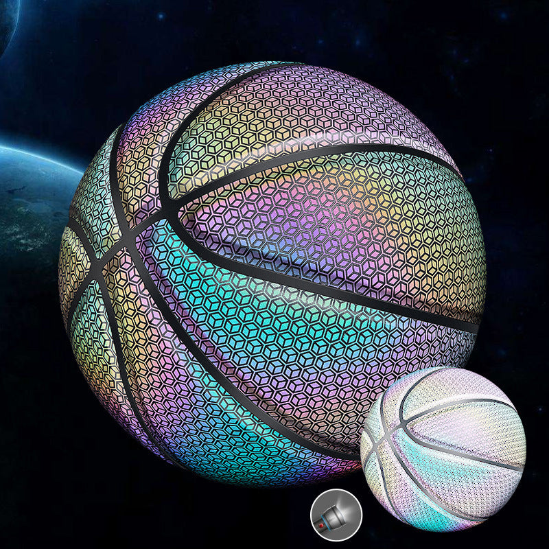 Baloncesto fluorescente brillante