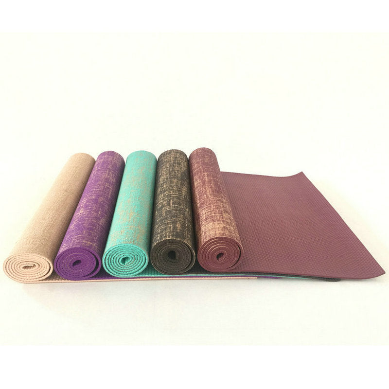Tapis de yoga en toile de sac