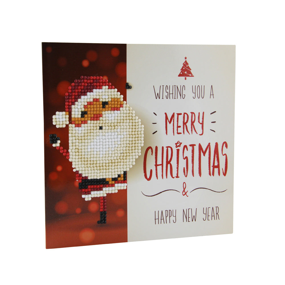 Cartes de vœux avec peinture diamant 5D, bricolage de noël, cartes postales d'anniversaire, dessin animé, Festival pour enfants, cartes de vœux brodées, cadeaux