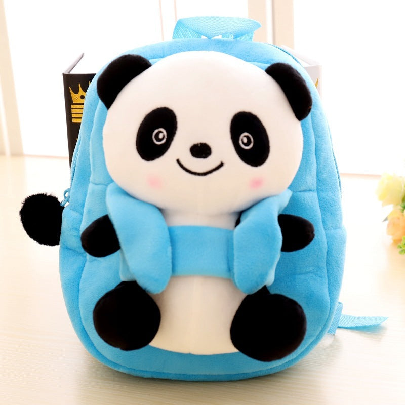 Cartable pour enfants en peluche panda de dessin animé