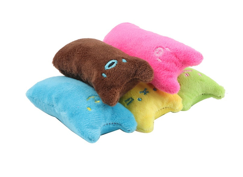 Jouets interactifs en forme d'herbe à chat pour chat, oreiller, jouet interactif, fournitures pour animaux de compagnie, pouce, peluche, dents, morsure, menthe, accessoires pour chat