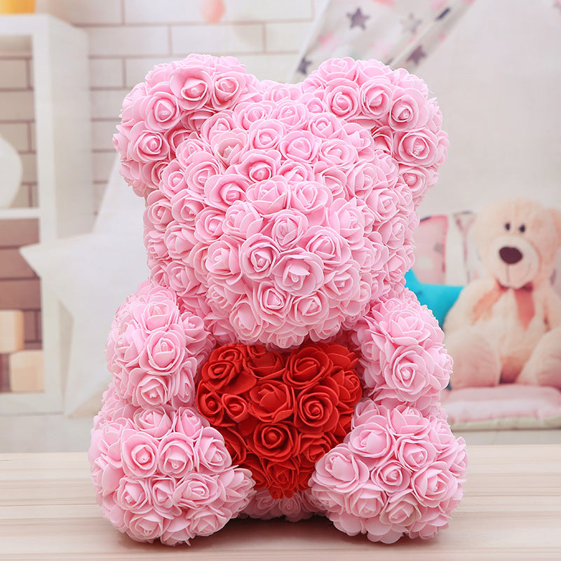 Ours Saint Valentin Rose Ours Cadeau de Noël