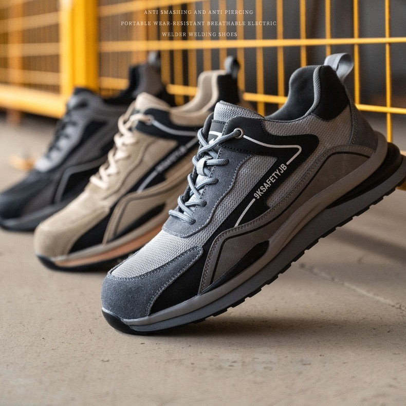 Zapatos de trabajo transpirables de temporada, ligeros y resistentes al desgaste para hombres