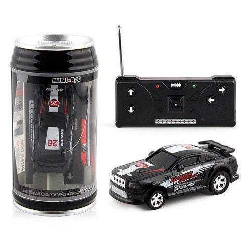 Coke Can Mini RC Car Radio Télécommande Micro Racing Car 4 Fréquences