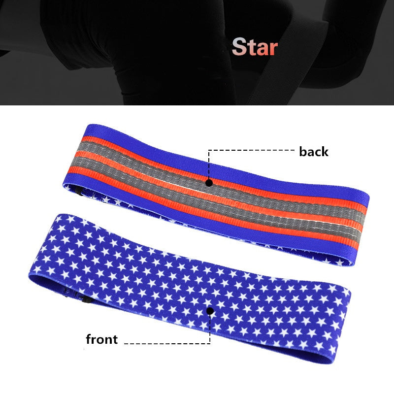 Bande de résistance de couleur camouflage de yoga antidérapante