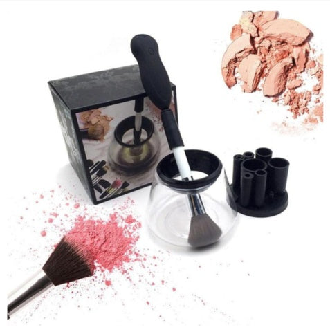 Ensemble de nettoyant pour pinceaux de maquillage électrique