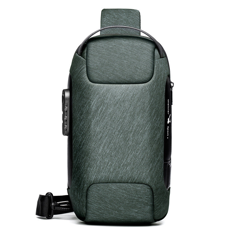 Sac de poitrine pour hommes, sac à bandoulière pour hommes d'affaires