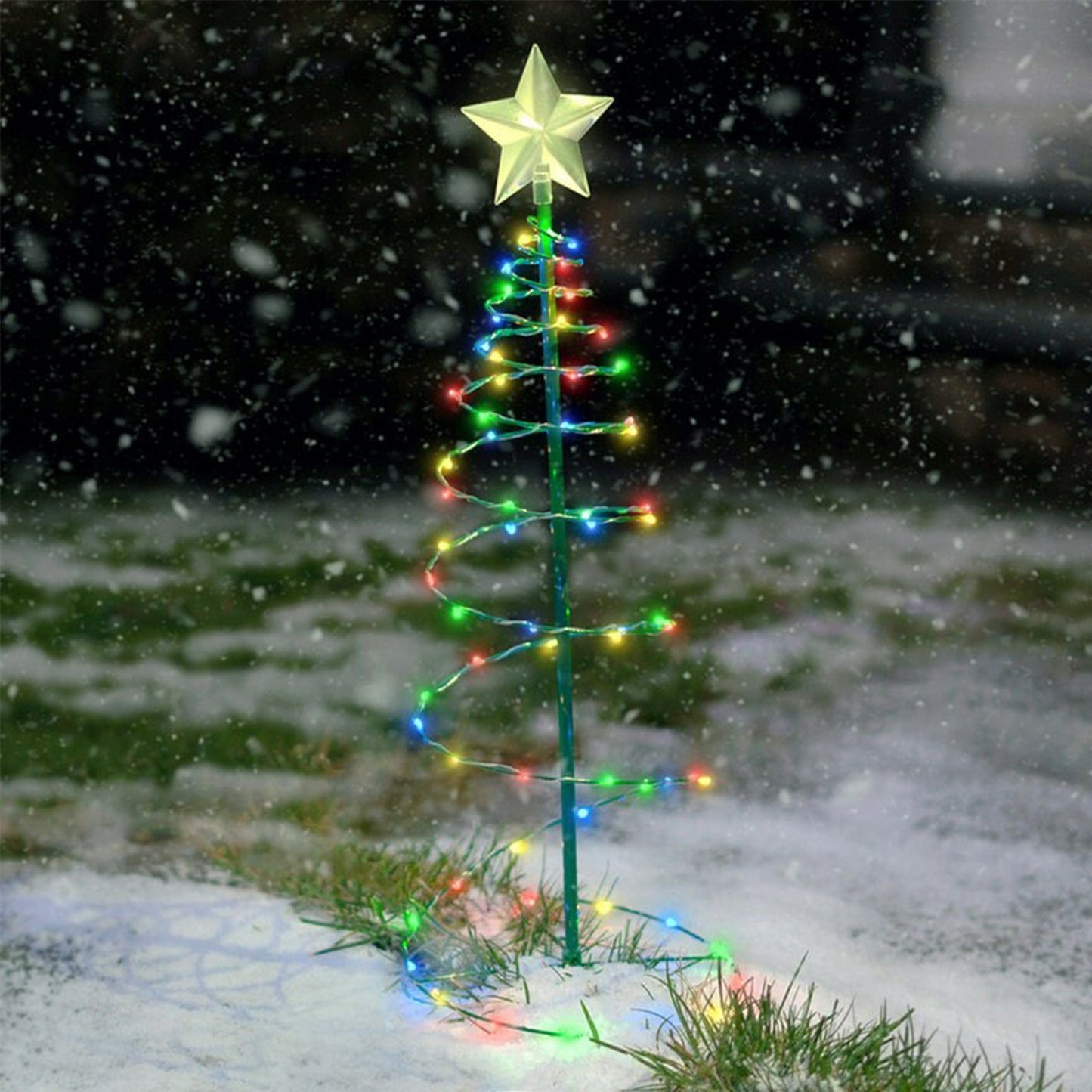 Decoración del árbol de Navidad Iluminación del patio al aire libre