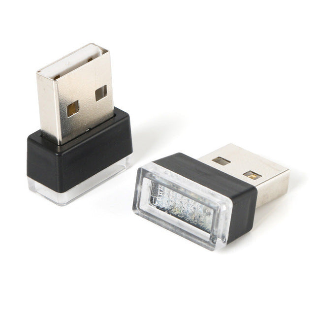 Luz nocturna pequeña para interior de coche USB