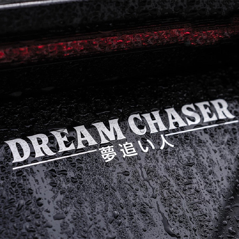Pegatina china para Dream Chaser en el cristal de la ventana trasera del coche