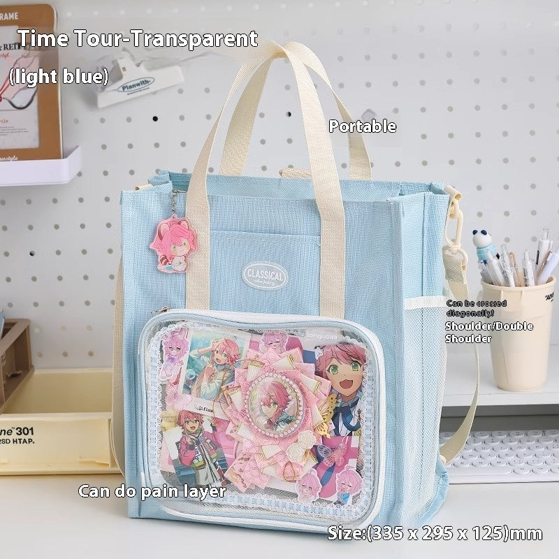 Sac de rattrapage les étudiants transportent des livres sac de rattrapage Transparent Anime