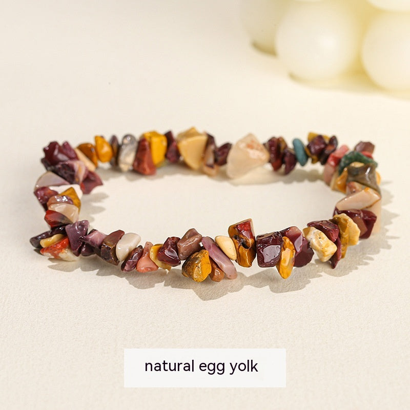 Natural Crystal Gravel Agate Aventurine Irregular Bracelet
