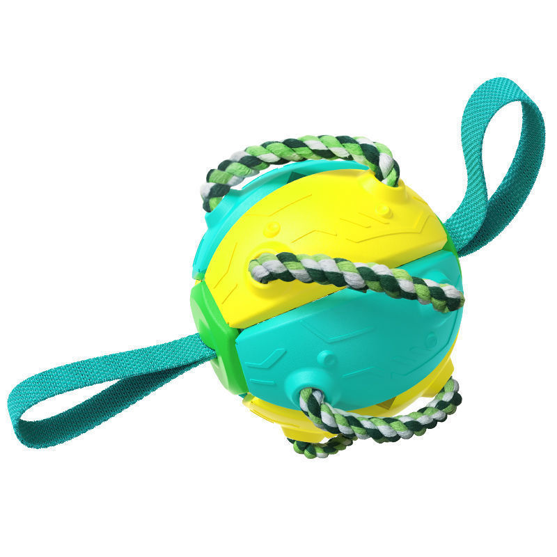 Balón de fútbol interactivo para perros con pestañas, juguete de entrenamiento inflado, pelotas de Border Collie para exteriores, productos para mascotas