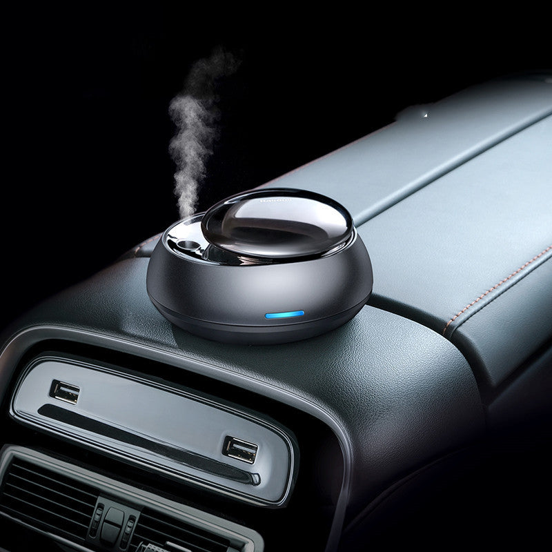 Adorno de perfume de aromaterapia redondo atomizador inteligente en coche