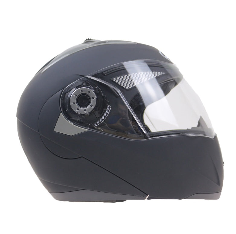 Casque facial anti-buée double lentille
